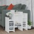Armario auxiliar de madera contrachapada blanco 60x26x60