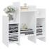 Armario auxiliar de madera contrachapada blanco 60x26x60
