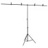 Soporte para fondos en forma de T negro 201x60x(70-200)