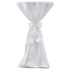 2 manteles blancos de 80 cm con