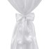 2 manteles blancos de 80 cm con