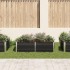 Jardinera elevada acero galvanizado gris antracita 160x80x45