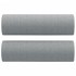 Cojines decorativos 2 uds tela gris claro Ø15x50