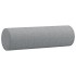 Cojines decorativos 2 uds tela gris claro Ø15x50