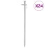 Clavijas para tienda 24 uds acero galvanizado 30 cm 8