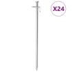 Clavijas para tienda 24 uds acero galvanizado 30 cm 8 mm