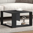 Mesa de centro madera de ingeniería negra 51,5x51,5x30 cm