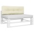 Cojín para sofá de palets tela crema 120x40x12