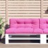 Cojín para palés tela rosa 120x40x12