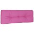 Cojín para palés tela rosa 120x40x12