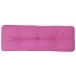 Cojín para palés tela rosa 120x40x12