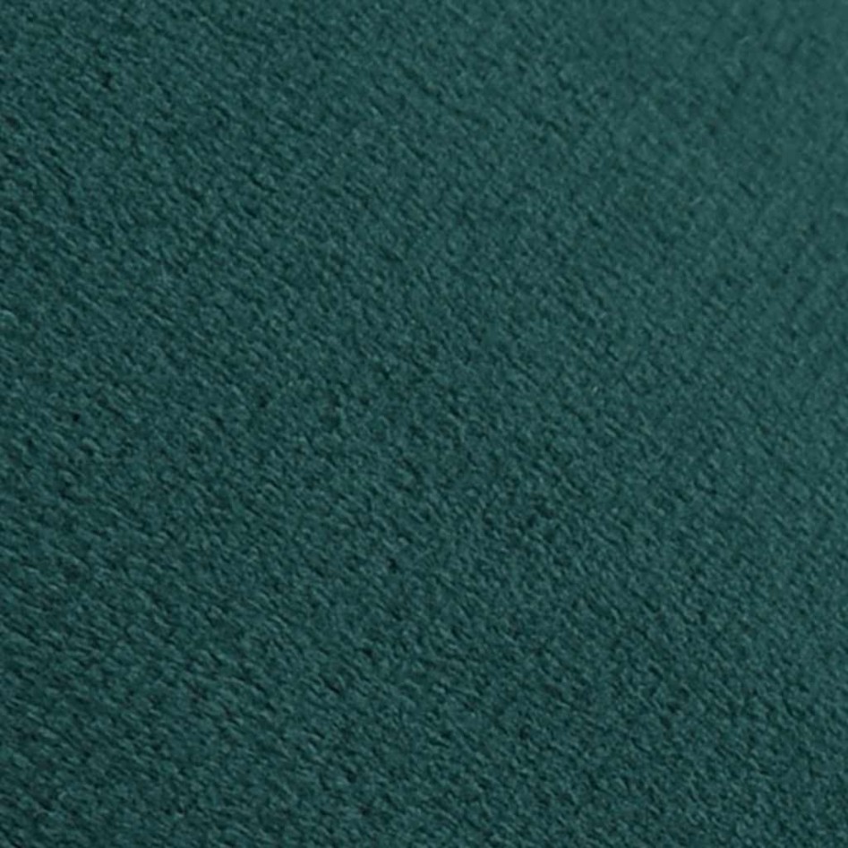 Taburete de terciopelo verde oscuro y
