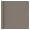 Toldo para balcón de tela oxford gris taupé 90x600 cm