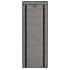 Mueble zapatero de tela con funda gris 57x29x162