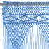 Cortina de macramé algodón azul 140x240