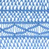 Cortina de macramé algodón azul 140x240
