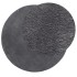 Alfombra de pelo corto suave lavable HUARTE antracita Ø 80