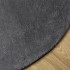 Alfombra de pelo corto suave lavable HUARTE antracita Ø 80