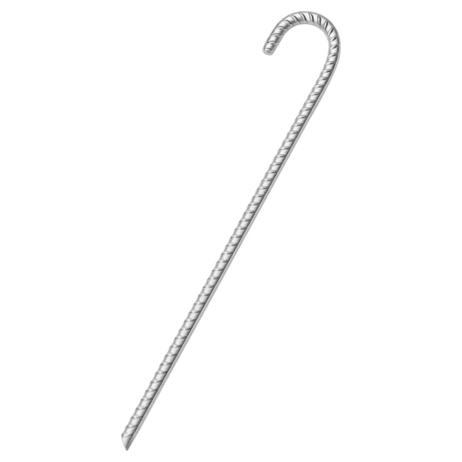 Clavijas para tienda 12 uds acero galvanizado 41,5 cm Ø12
