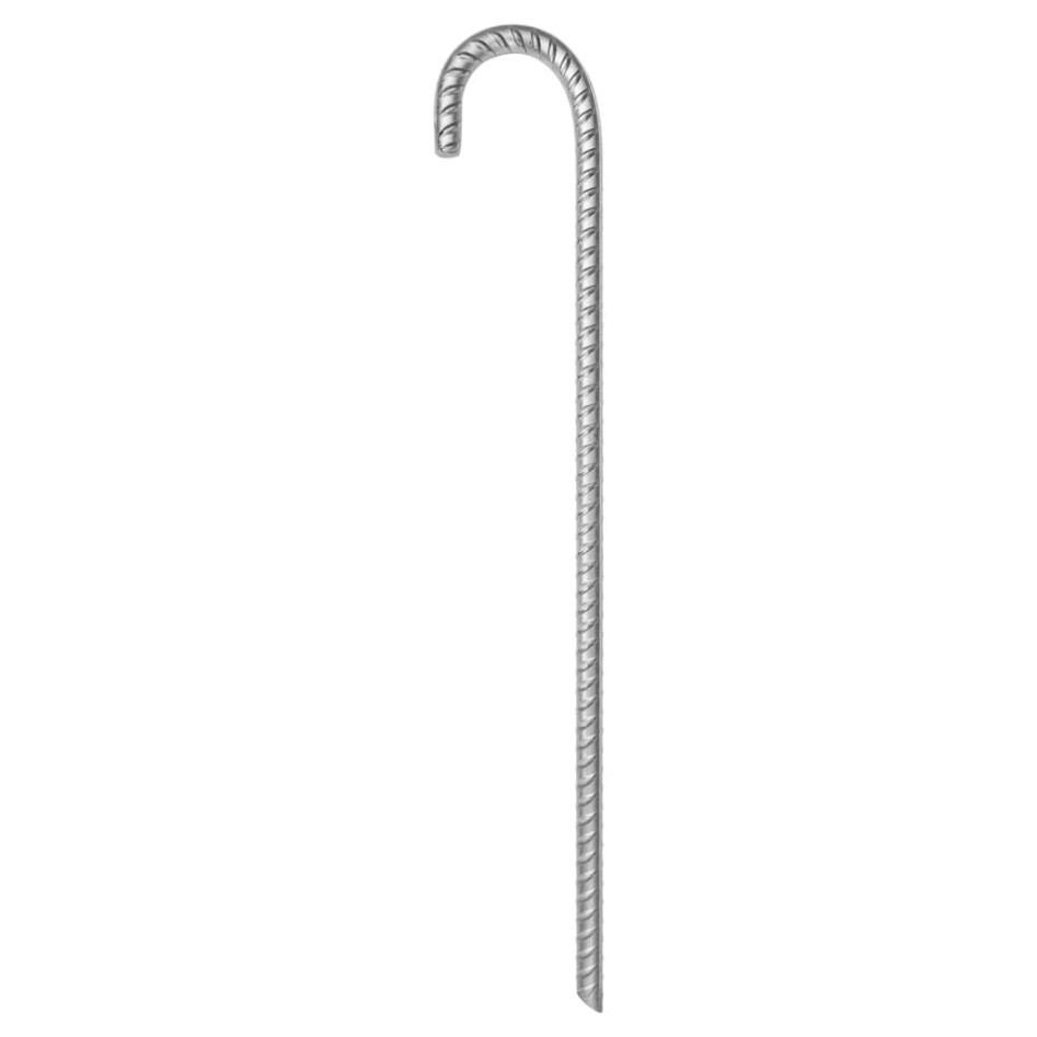 Clavijas para tienda 12 uds acero galvanizado 41,5 cm Ø12