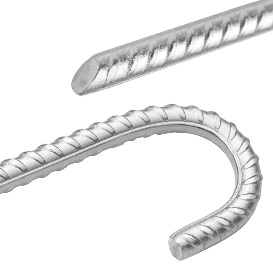 Clavijas para tienda 12 uds acero galvanizado 41,5 cm Ø12
