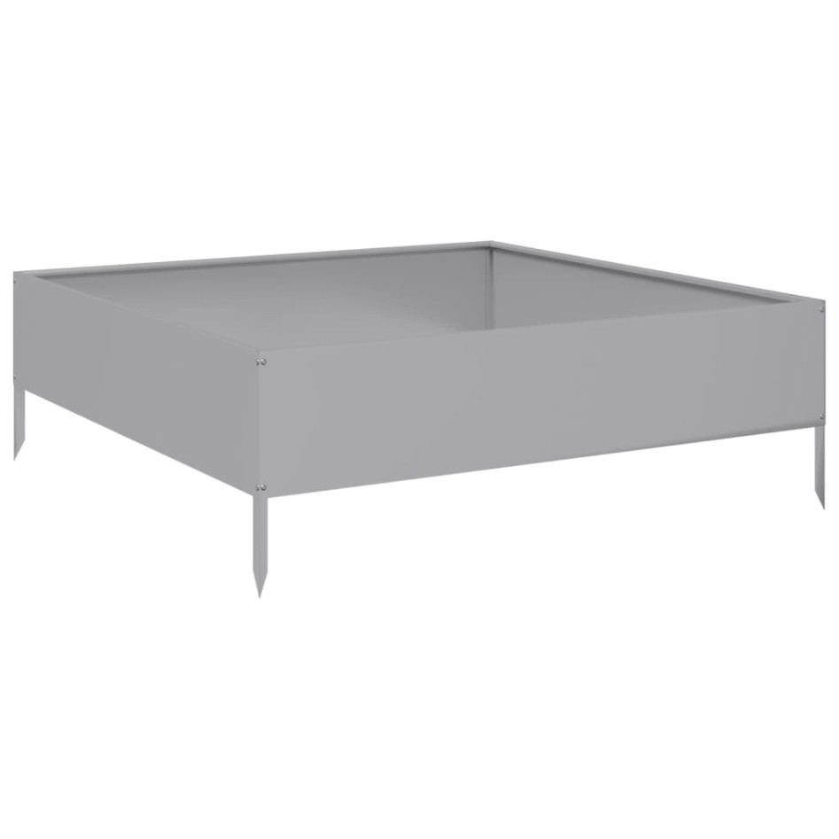 Jardinera de acero galvanizado 100x100x33,5