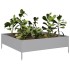 Jardinera de acero galvanizado 100x100x33,5