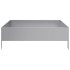 Jardinera de acero galvanizado 100x100x33,5