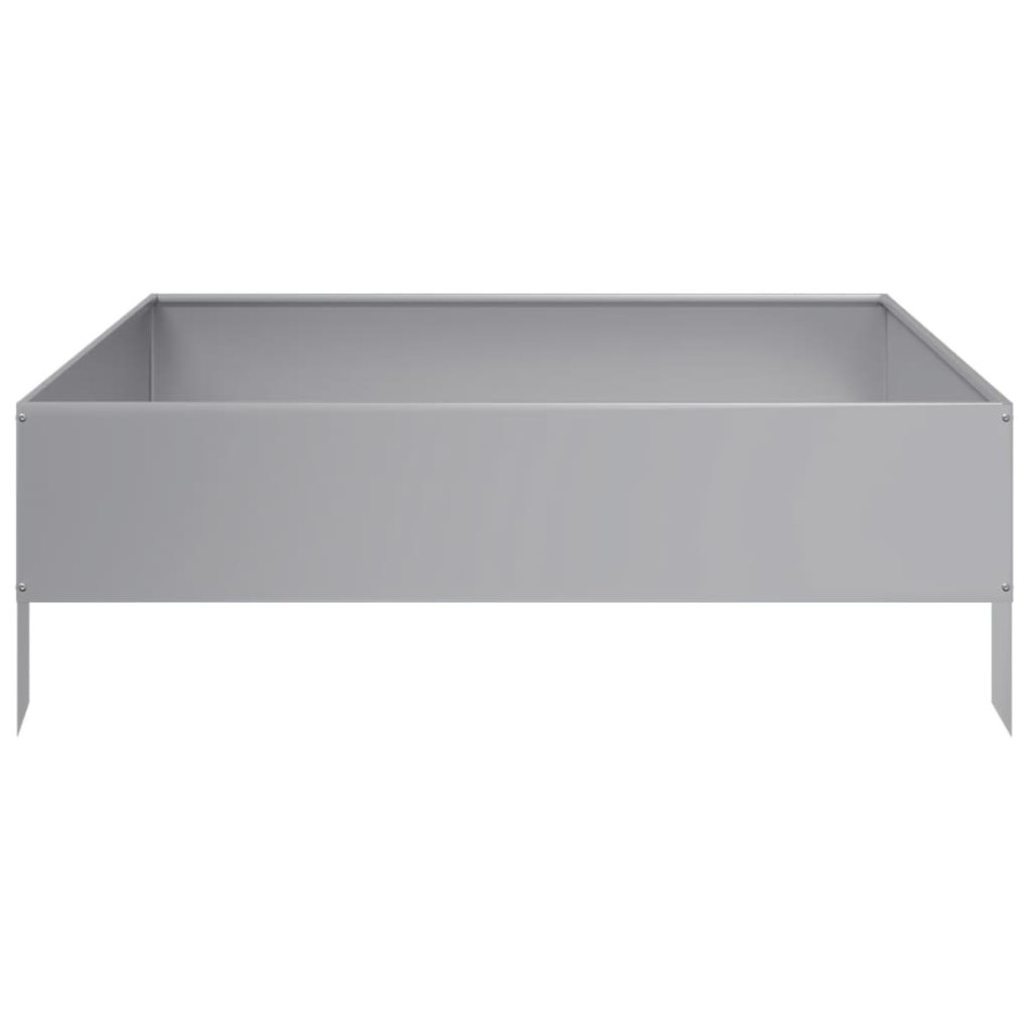 Jardinera de acero galvanizado 100x100x33,5