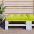 Cojín para sofá de palets de tela verde claro 70x70x12