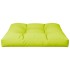 Cojín para sofá de palets de tela verde claro 70x70x12