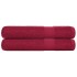 Toallas de sauna 2 uds 100% algodón burdeos 80x200 cm 360