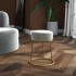 Hocker redondo gris claro