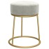Hocker redondo gris claro