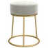 Hocker redondo gris claro