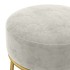 Hocker redondo gris claro
