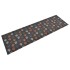Alfombra de cocina lavable terciopelo dibujo de patas 60x180