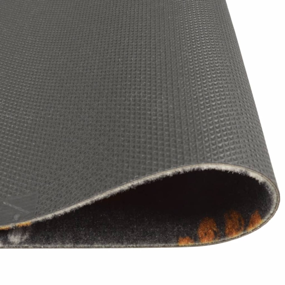 Alfombra de cocina lavable terciopelo dibujo de patas 60x180