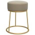 Hocker redondo gris oscuro