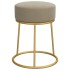 Hocker redondo gris oscuro