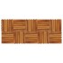 Baldosas de terraza diseño vertical 10 unidades acacia 30x30
