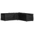 Funda para muebles de jardín forma de L 16 ojales 285x285x70