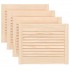Puerta de armario de lamas 4 uds madera de pino 39,5x49,4