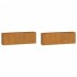 Jardineras de pared 2 uds acero corten oxidado 53x10x17