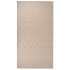 Alfombra de exterior de tejido plano rayas marrones 80x150