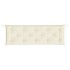 Cojín para banco de jardín tela Oxford crema 150x50x7