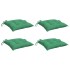 Cojines de silla de jardín 4 uds tela Oxford verde 40x40x7