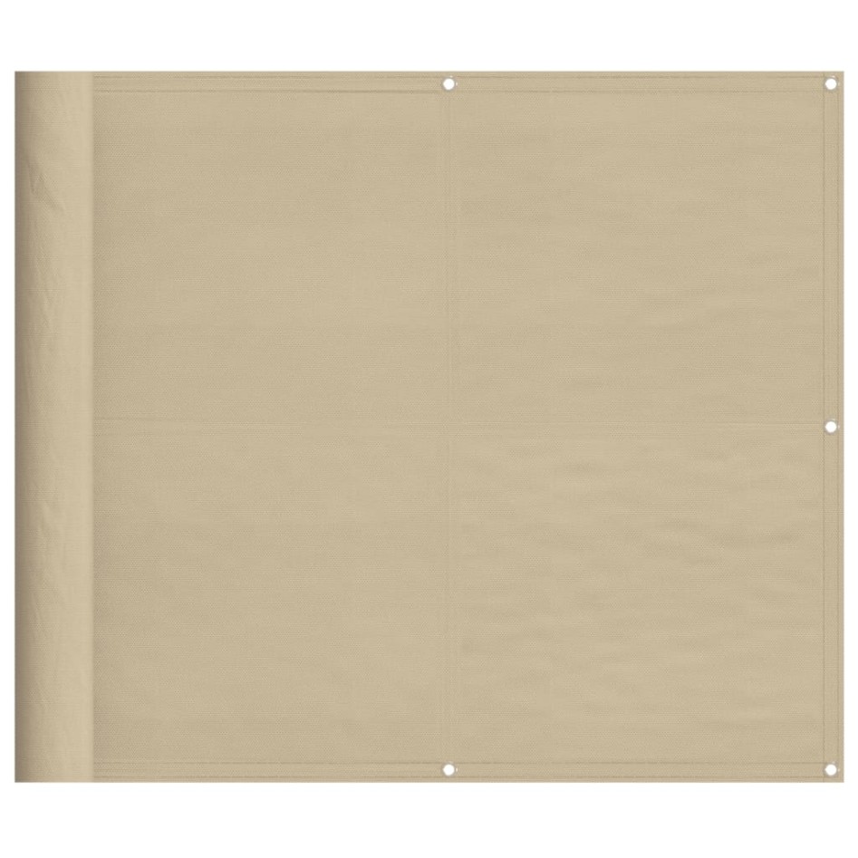 Pantalla de balcón 100% poliéster Oxford beige 90x700