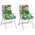 Cojines de silla de respaldo bajo 2 uds tela Oxford