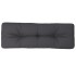 Cojín para sofá de palets de tela gris antracita 120x40x12